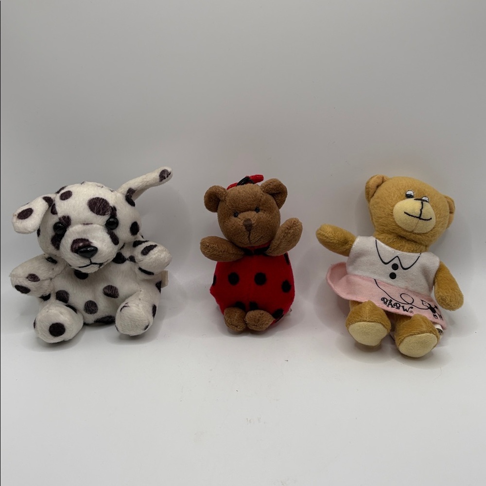 Three Small Plushies. Build A Bear